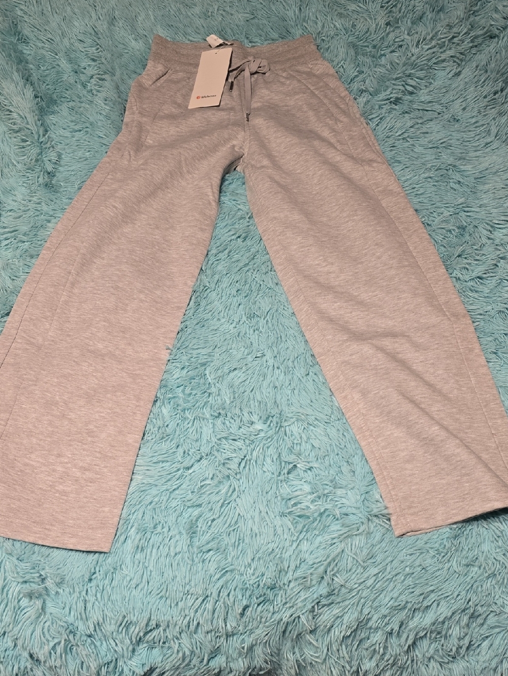 lululemon athletica Kids Light Gray Wide-Leg Sweatpants